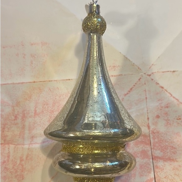 Thomas OBrien Mercury Glass Finial Ornaments - Picture 2 of 4